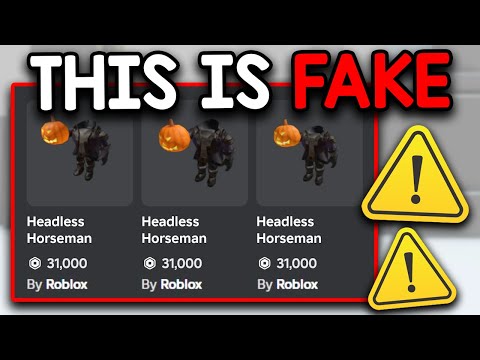 Fake Roblox Headless is SCAMMING Everyone...