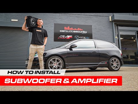 Installing an Amplifier & Subwoofer into your car - Honda Civic EP3 | Car Audio & Security