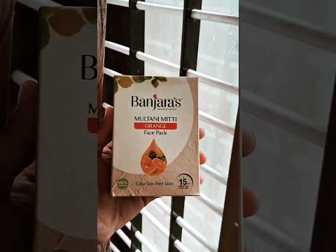 Banjara's Multani Mitti Orange Face Pack ! #shortvideo #youtubeshorts #skincare #skinbrightening