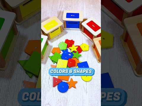 Colors & Shapes Sorting Game for Toddlers | Educational Activities for Kids #shorts