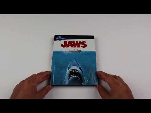 Jaws Collector's Series Bluray Unboxing with Book by Universal