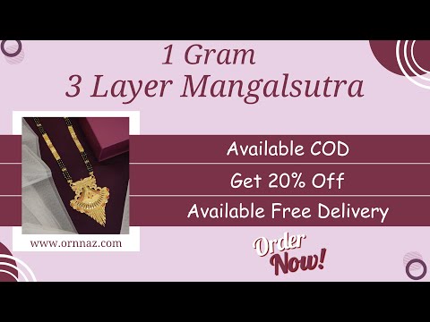 3 Layer Mangalsutra Design Gold - Mangalsutra Pendant Designs 2024 - Three Layer Latest Mangalsutra