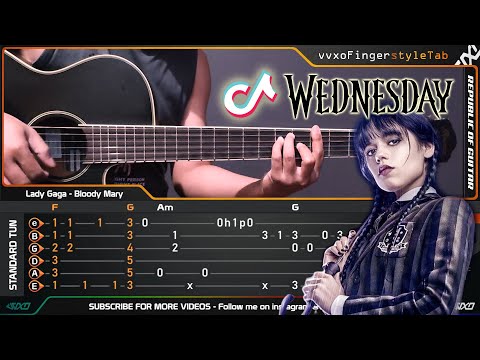 Bloody Mary - Lady Gaga (sped up tiktok version) | Acoustic Cover - Guitar Tutorial