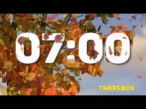 🍂 Silent 7 Minute Autumn Fall Timer ⏳🍁 Perfect for Kids 🧒 Teachers 👩‍🏫 Study 📚 Relaxation Breaks 🌼