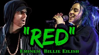 Eminem & Billie Eilish - Red (Song) #rockyakmusic