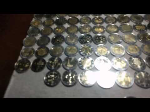 Limpiar y abrillantar monedas de 2 euros / Cleaning 2 euro coins