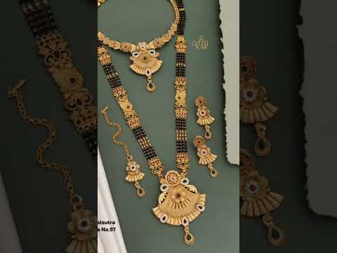 Latest mangalsutra and necklace combo collection/Rajwadi Mangalsutra/High brass jewellery@9535614642