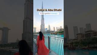 8 day Dubai & Abu Dhabi itinerary #dubaiitinerary#dubaitravelupdate #placestovisitindubai