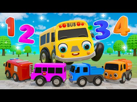 Ice Cream + Wheels on the Bus | Wheels on the Vehicle | Nursery Rhymes & Kids Songs - Baby Car TV