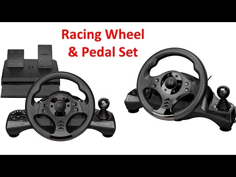 ✅Racing Wheel & Floor Pedals | PS5/PS4/PS3/PC/Mac | Paddle Shifters