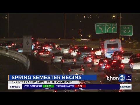 More traffic delays on the way to Manoa as students return to school