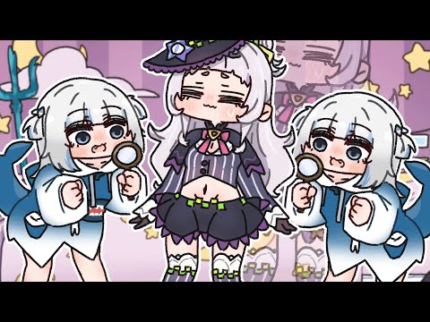 【手描き】シオンのパンツが気になるぐら【紫咲シオン/がうるぐら/gawrgura/ホロライブ/hololive/切り抜き】