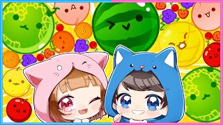 ちろぴのはどっちがスイカゲームがうまい？🍊🍉【 スイカゲーム 】【 ゲーム実況 】