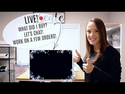 LIVE! What Did I Buy For My Business? Let's Chat & Work On Orders! Pt. 1