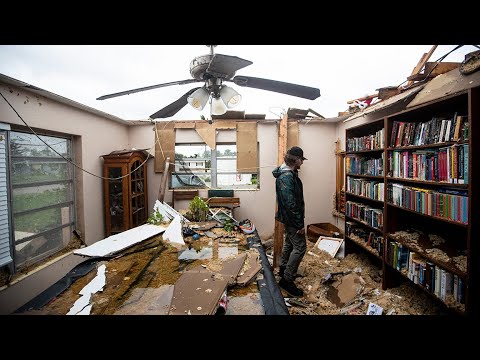 Florida tornado damage: Home destroyed, footage of damage captured before Hurricane Milton landfall