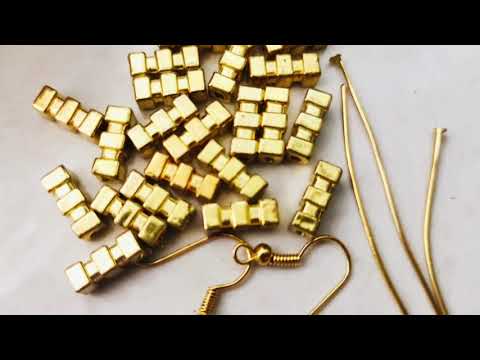 HOW TO MAKE EARRINGS At HOME//DIY//HANDMADE JEWELLERY//HOORIYA STYLE.