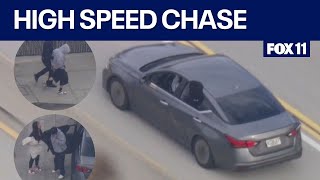 Police chase in San Fernando Valley