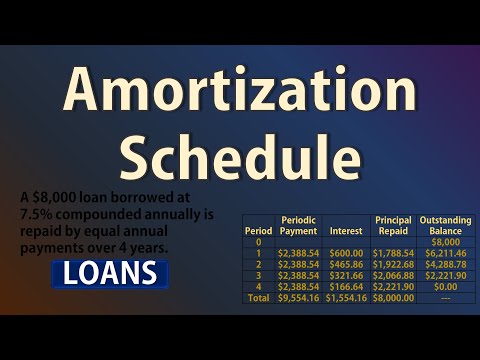 Amortization Schedule: Loan Repayment | Basic Intro | PV, PMT, BAL, PRN, INT