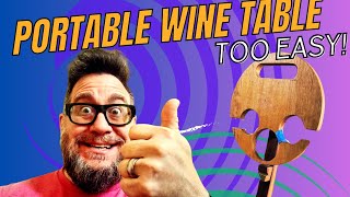 Portable picnic wine table, easy project!