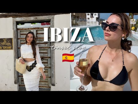 fly with me to IBIZA ✈️ ☀️ david guetta closing party, swimming in the ocean & more