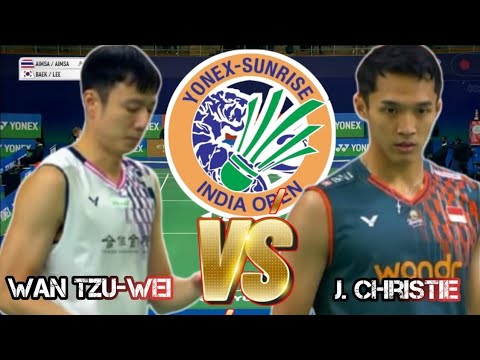 R32 : jonatan christie [INA] VS wan tzu-wei [TPE] | ms | yonex-sunrise india open 2025