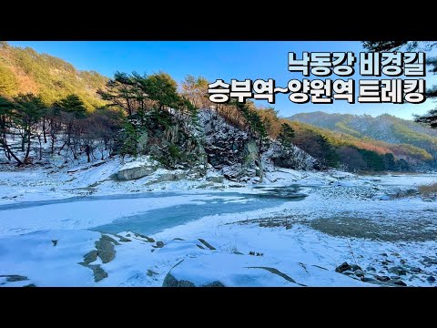 낙동강비경길 승부역-양원역 트레킹l분천산타마을l협곡열차V-train 기차여행