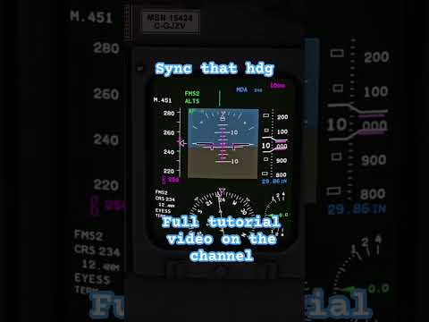 Sync the hdg full tutorial #aviation #pilot #msfs2020 #flightsimulator #msfspilot #crj900