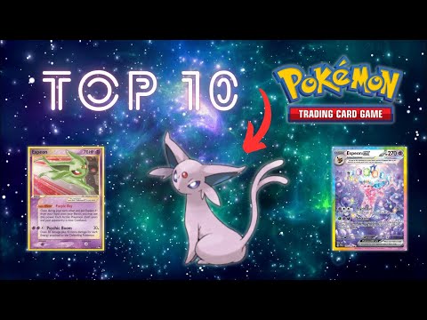 The 10 Most EXPENSIVE Espeon Pokemon Cards 👀 #top10 #pokemon #espeon