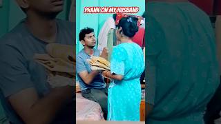 Prank on my husband | prank gone wrong 😭 #prank #prankonhusband #viral #comedy