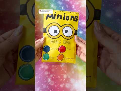 Minions blind bag! #blindbag #papercraft #minions #diy #papersquishy #diycrafts #howto #shorts #asmr