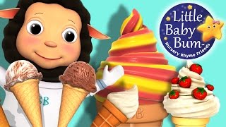 Ice Cream Song | Nursery Rhymes for Babies by LittleBabyBum - ABCs and 123s