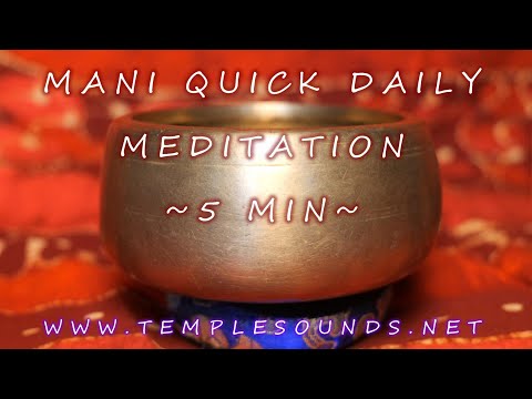 MANI QUICK 5 MIN ROOT/1ST CHAKRA MEDITATION FOR EVERYDAY WISDOM AND GROUNDING! C6/1035 HZ/CLEAR RED!