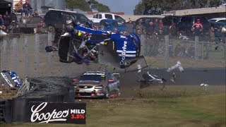 Sandown's biggest Turn 6 crashes