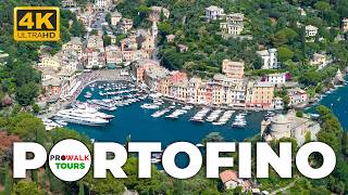 Portofino, Italy Walking Tour - 4K 60fps with Captions - Italian Riviera