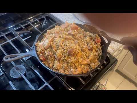 Pork Chicken and Sausage Jambalaya