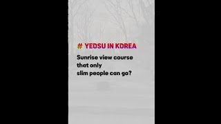 #shorts #travel #tour #koreatravel #koreatour Sunrise view course that only slim people can go?