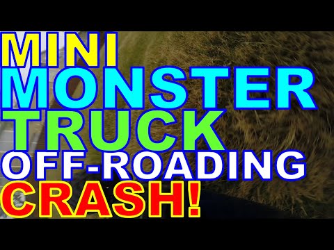 Mini Monster Truck Off-Roading Crash!