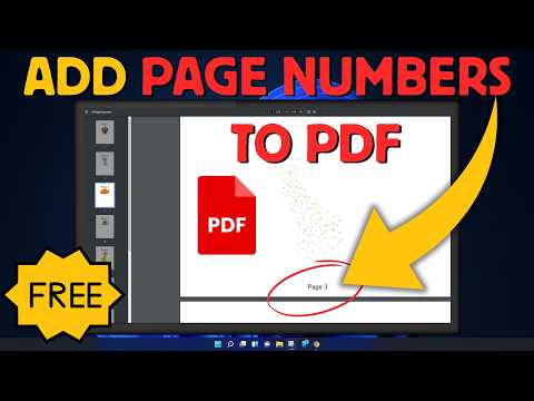 How to Add Page Numbers to a PDF (FREE)