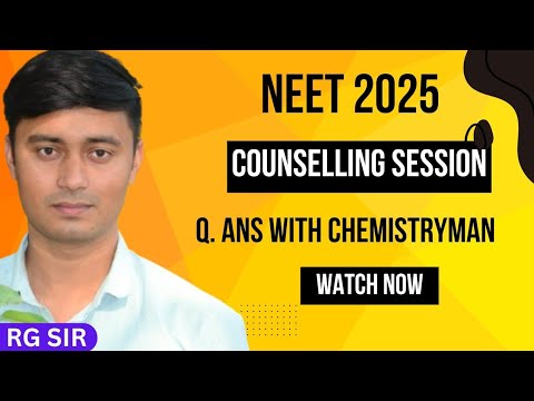 Q. Ans. with Chemistryman | RG Sir | Neet 2025 #neet2025 #live