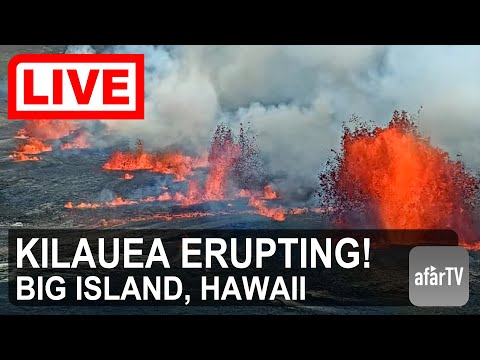 🔴 Live Now: New Volcanic Eruption  at Kilauea Volcano in Hawaii (Fullscreen)