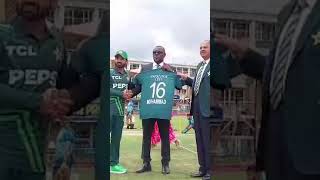 Mohammad Rizwan Special Jersey Signed Shared With Richardson #SAvPAK #SportsCentral #Shorts MA2K