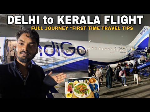 New Delhi to Kochi Flight Journey | Delhi Cochin Air India Express Flight A to Z Details Food All