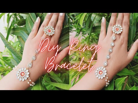 Diy Ring Bracelet | Handmade Jewellery | Ring Bracelet | Diy Crafts with Minnie