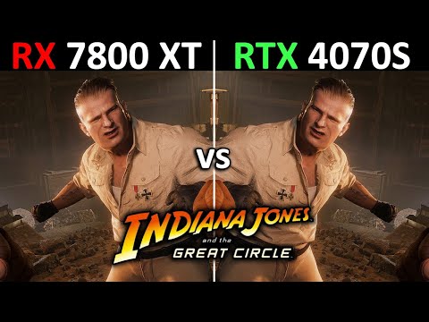 Indiana Jones and the Great Circle | RX 7800 XT 16GB vs RTX 4070 SUPER 12GB | 2024