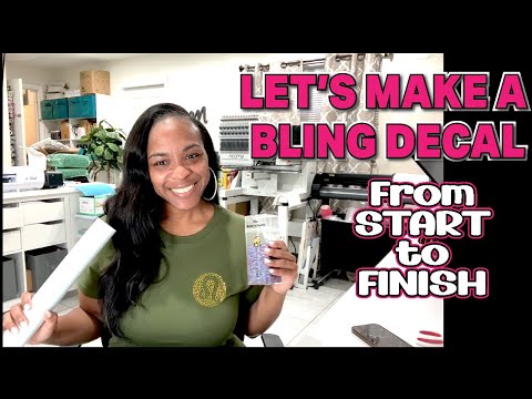 Craft-Tea Talk | Design Bling Decal in Silhouette Studio | Bling Anything & HTV Anything