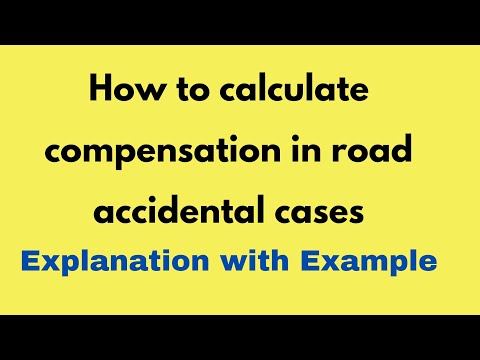 How to calculate compensation in road accidental cases/Motor Vehicle/Multiplier Method/MACT/Sarla/SC