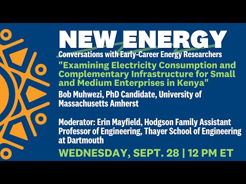 "Electricity Consumption & Complementary Infrastructure for Enterprises in Kenya," Bob Muhwezi