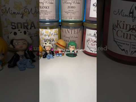 🕯unboxing anime-inspired candles #unboxing #aesthetic #anime #candle #onepiece