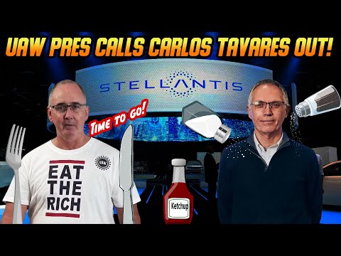 UAW PRES SLAMS CARLOS TAVARES CEO OF STELLANTIS IN SCATHING VIDEO!