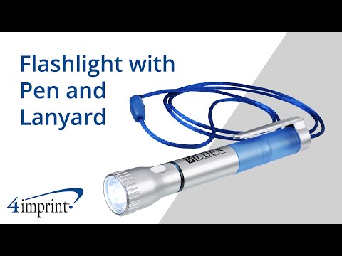 Flashlight with Pen and Lanyard by 4imprint